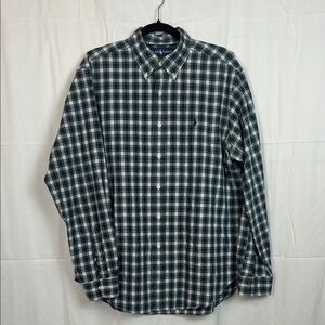 Polo Ralph Lauren Navy, Green, Yellow and White Plaid Shirt